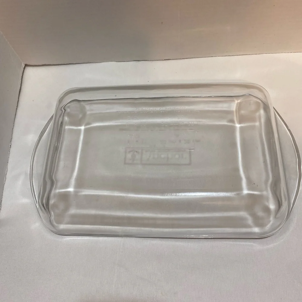 2 Quart Anchor Hocking Clear Glass Baking Dish Casserole Pan